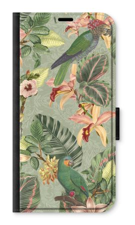 Tropical jungle parrot