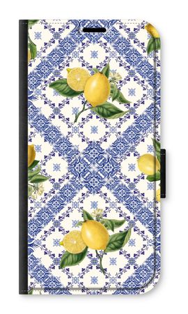 Blue tiles and lemons