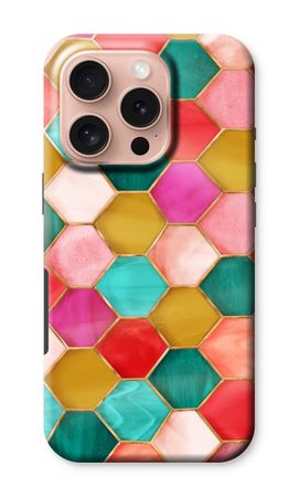 Hexagons in stained glass