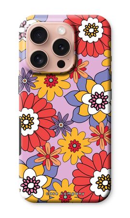 Retro Flowers - Purple