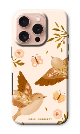 Fluttering Pair, iPhone 16 Pro strapabíró tok