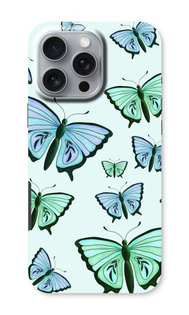 Mariposas azules y verdes