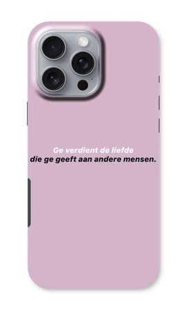 Ge verdient de liefde