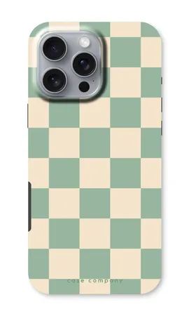 Checkered Mint, iPhone 16 Pro Max robuste Hülle