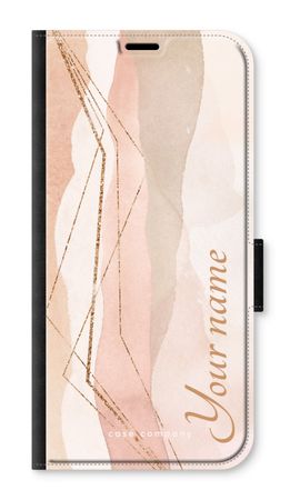 Gold Lines Namecase - Blush