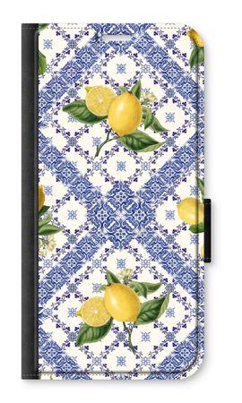 Blue tiles and lemons