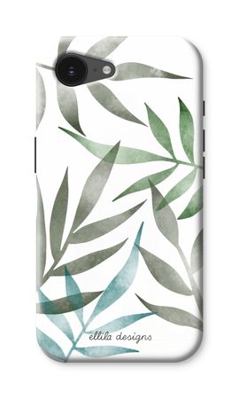 Tropical watercolor leaves