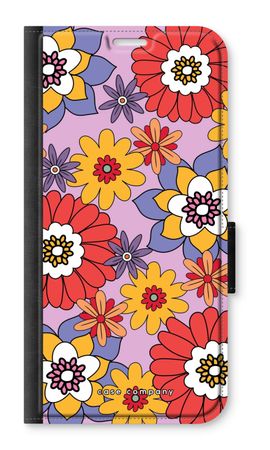 Retro Flowers - Purple