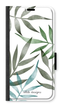 Tropical watercolor leaves