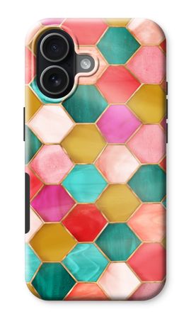 Hexagones en vitrail