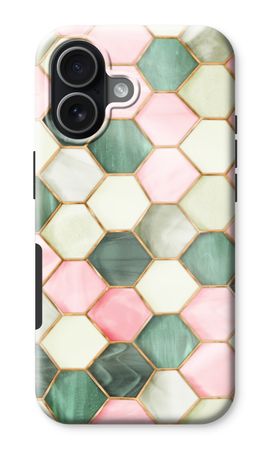 Hexagones en vitrail