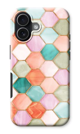 Hexagones en vitrail