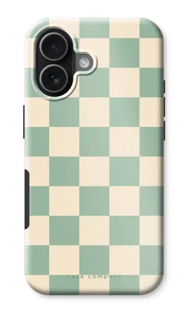 Checkered Mint, iPhone 17 robuste Hülle