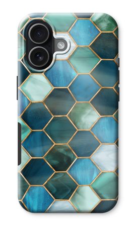 Hexagones en vitrail