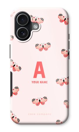 Rosy Butterflies Monogram