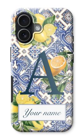 Monogram Blauwe tegels