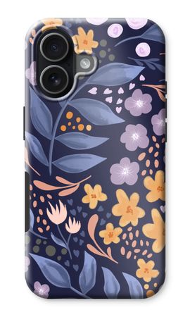 Flowers with blue leaves