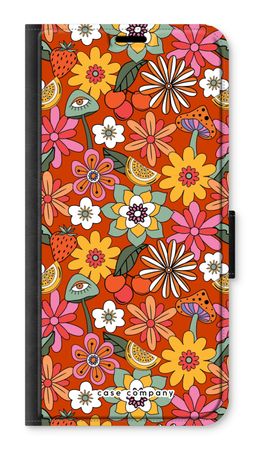 Fleurs rétro - Rouge