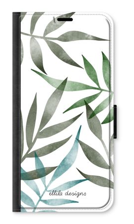 Tropical watercolor leaves