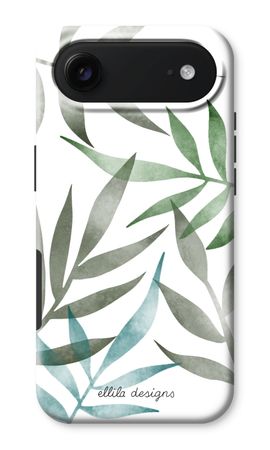Tropical watercolor leaves