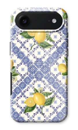 Blue tiles and lemons