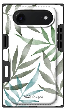 Tropical watercolor leaves