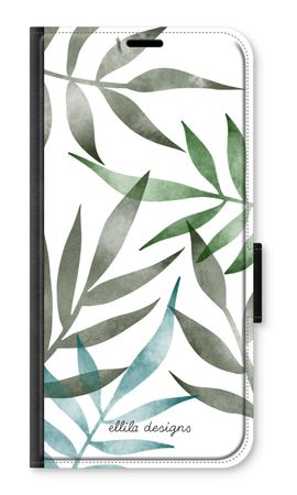 Tropical watercolor leaves