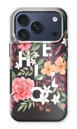 Hello in flowers