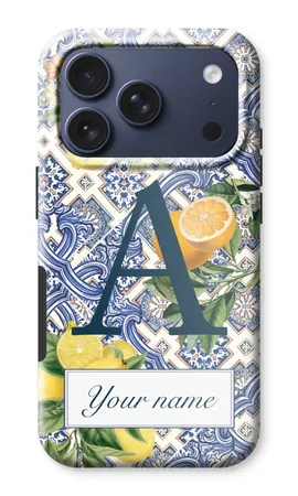 Monogram Blaue Fliesen