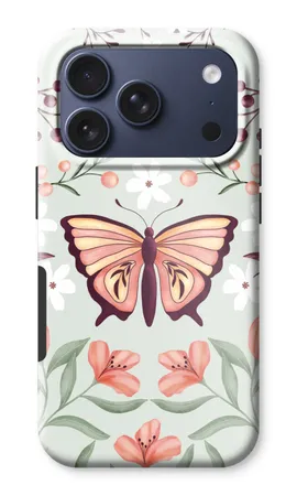 Schmetterling in einer blumigen Welt