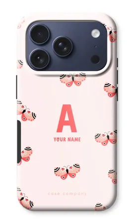 Rosy Butterflies Monogram