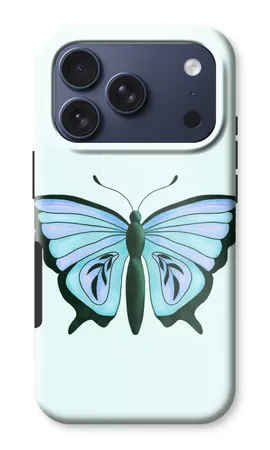 Blauer Schmetterling