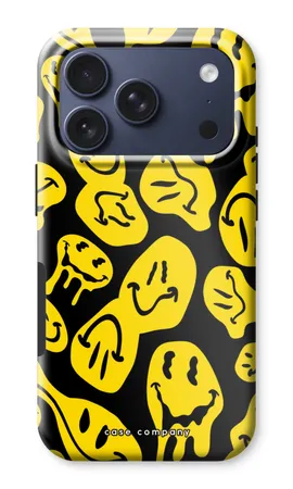 Schmelzendes Smiley-Gesicht - Gelb