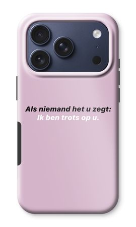 Ik ben trots op u