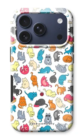 Farbenfrohe Katzen