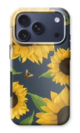 Sunflower and bees