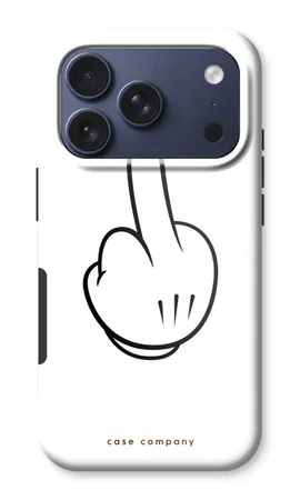 Mittelfinger weiß