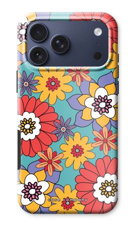 Retro Flowers - Blue