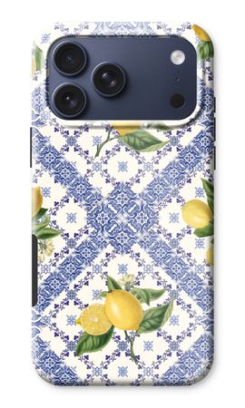 Blue tiles and lemons