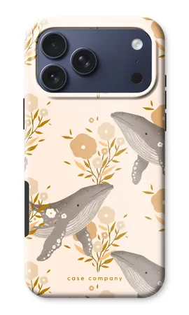 Floral Whales, Husă rezistentă iPhone 17 Pro Max