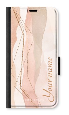 Gold Lines Namecase - Blush