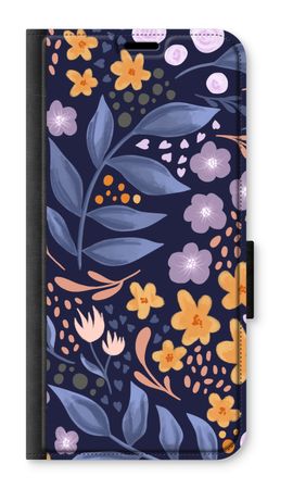 Flowers with blue leaves