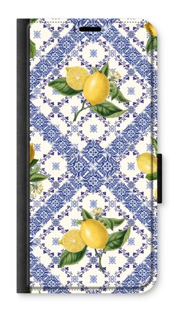 Blue tiles and lemons