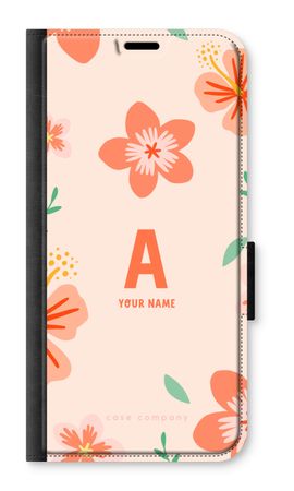 Tropical Pink Flowers Monogram