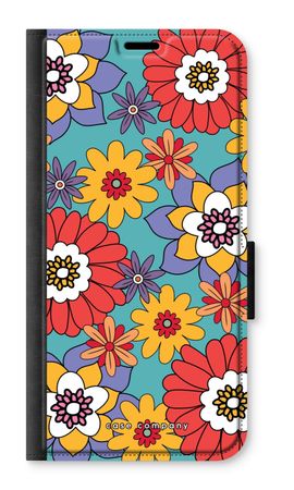 Retro Flowers - Blue