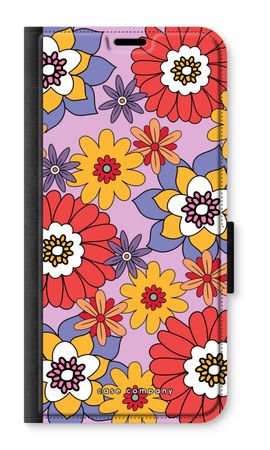 Retro Flowers - Purple
