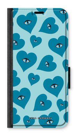 Blue heart eyes