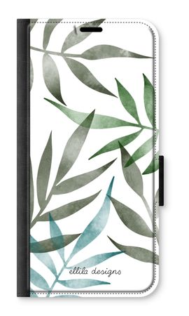 Tropical watercolor leaves