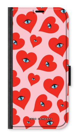 Red heart eyes