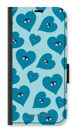 Blue heart eyes